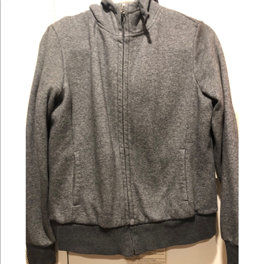 Women hooded zip up sweatshirts